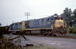 CSX local to Hamlet in the late evening